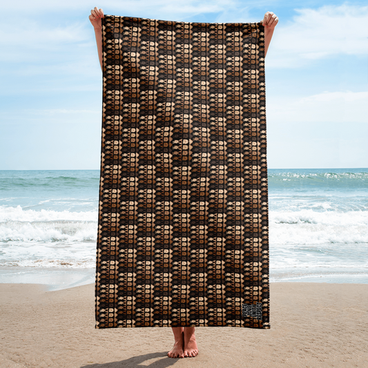 PLURmoji Beach Towel .001 - Black