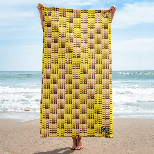 PLURmoji Beach Towel .001 - Yellow