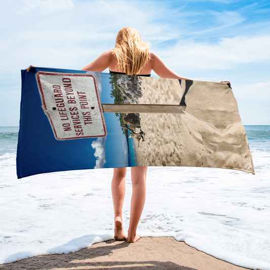 No Lifeguard Beach Towel