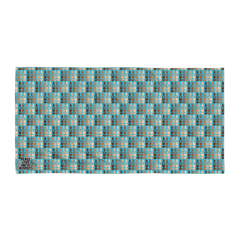 PLURmoji Beach Towel .001 - Blue