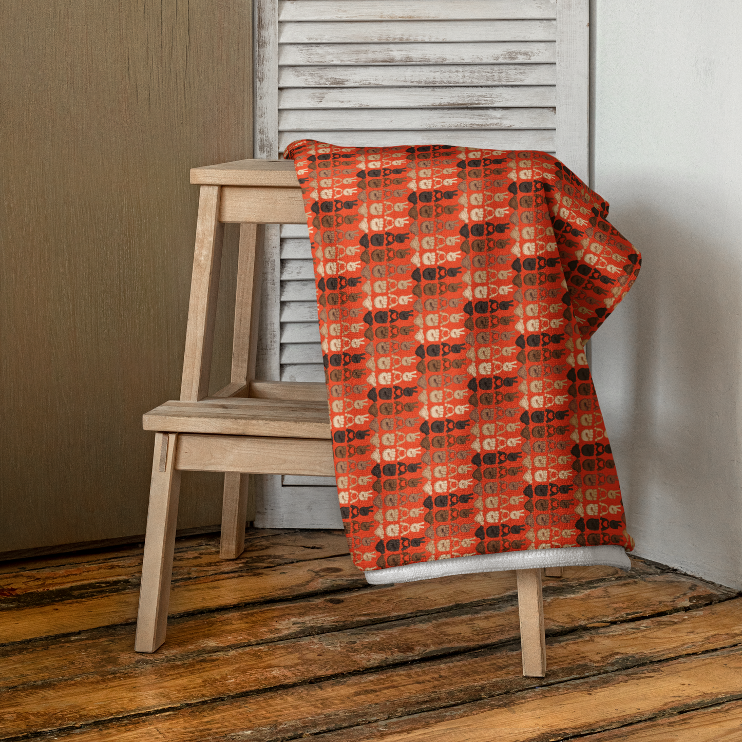 PLURmoji Beach Towel .001 - Orange