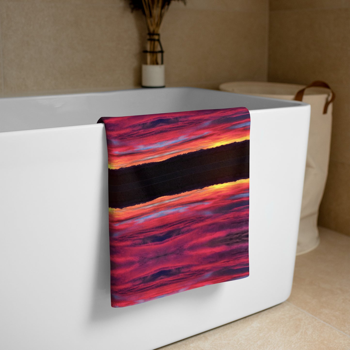 Mountain Sunset Towel