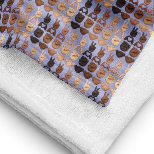 PLURmoji Beach Towel .001 - Purple