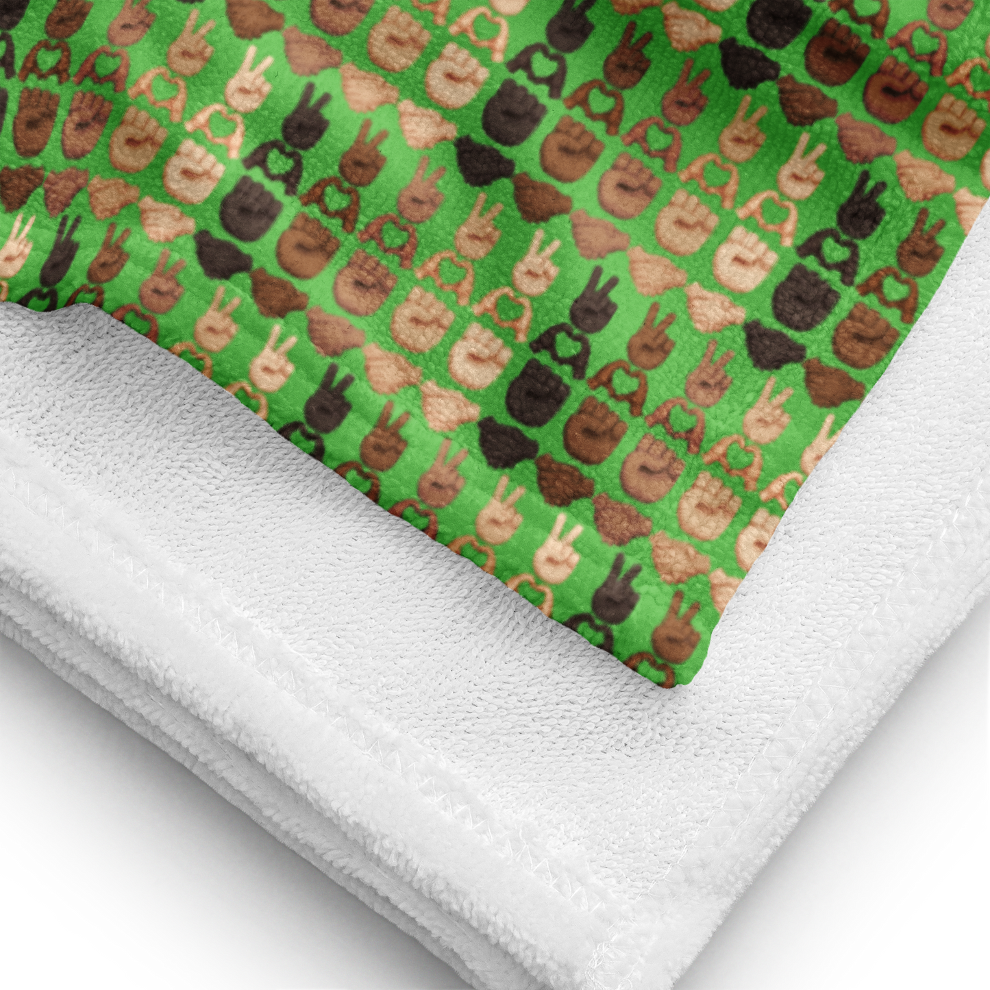 PLURmoji Beach Towel .001 - Green
