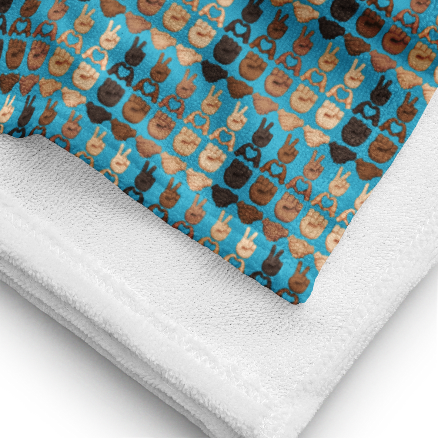PLURmoji Beach Towel .001 - Blue