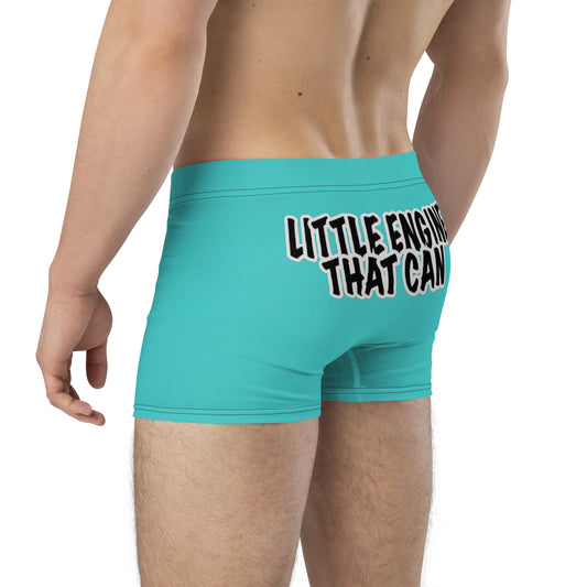 Little Engine That... Teal Boxer Briefs