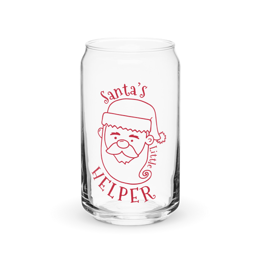 Santas Little Helper Can-shaped glass