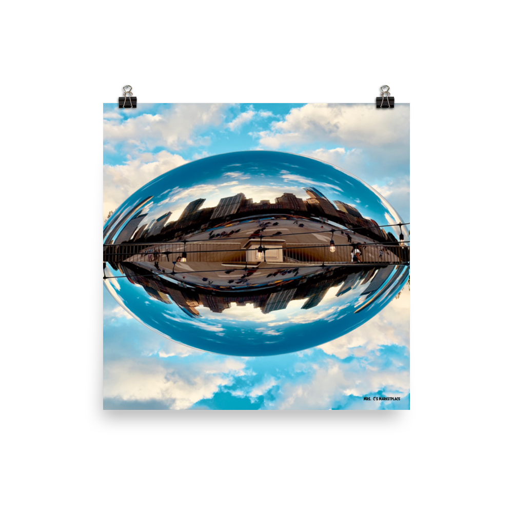 Chicago Bean Matte-Finish Poster