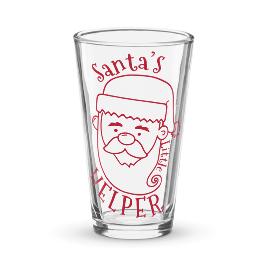 Santa's Little Helper Shaker Pint Glass