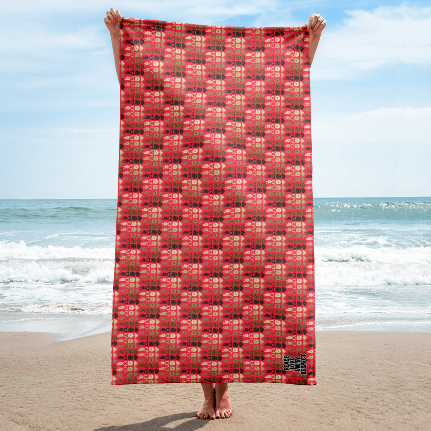 PLURmoji Beach Towel .001 - Pink