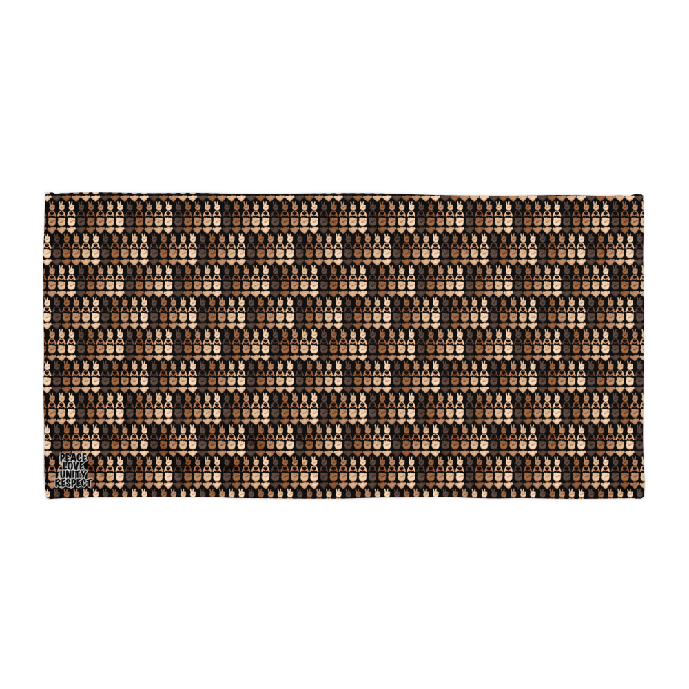 PLURmoji Beach Towel .001 - Black