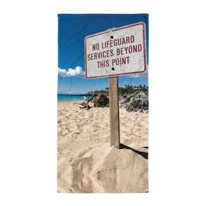 No Lifeguard Beach Towel