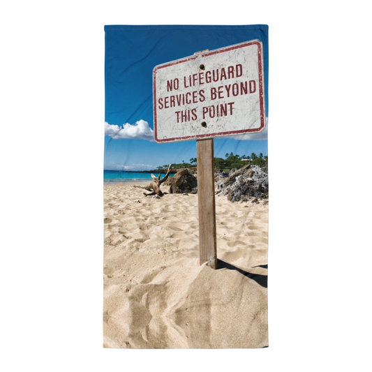 No Lifeguard Beach Towel
