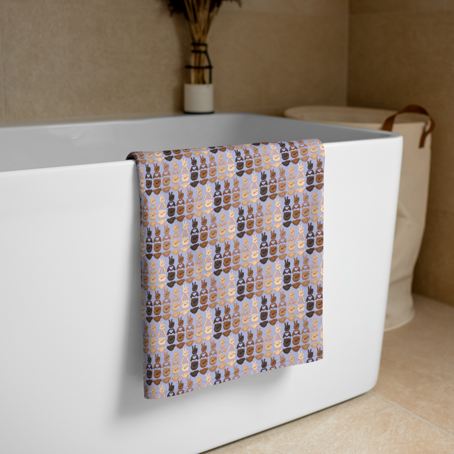 PLURmoji Beach Towel .001 - Purple