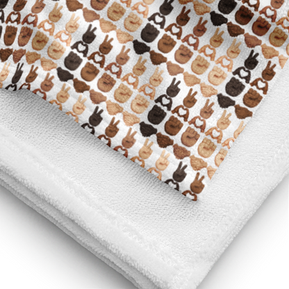 PLURmoji Beach Towel .001 -  White