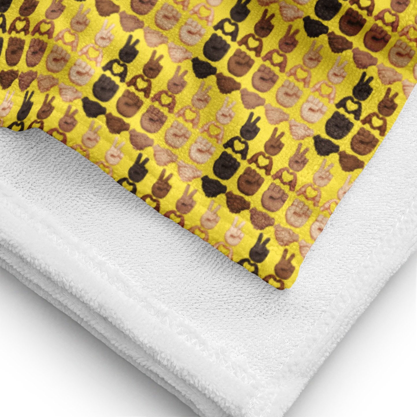 PLURmoji Beach Towel .001 - Yellow