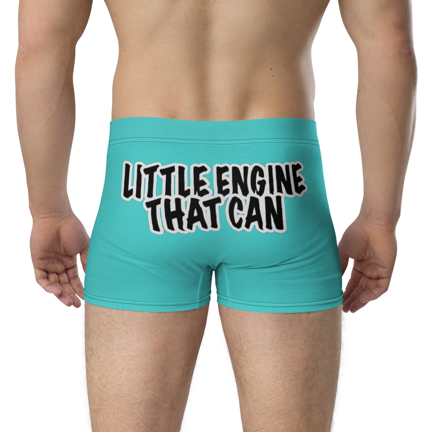 Little Engine That... Teal Boxer Briefs