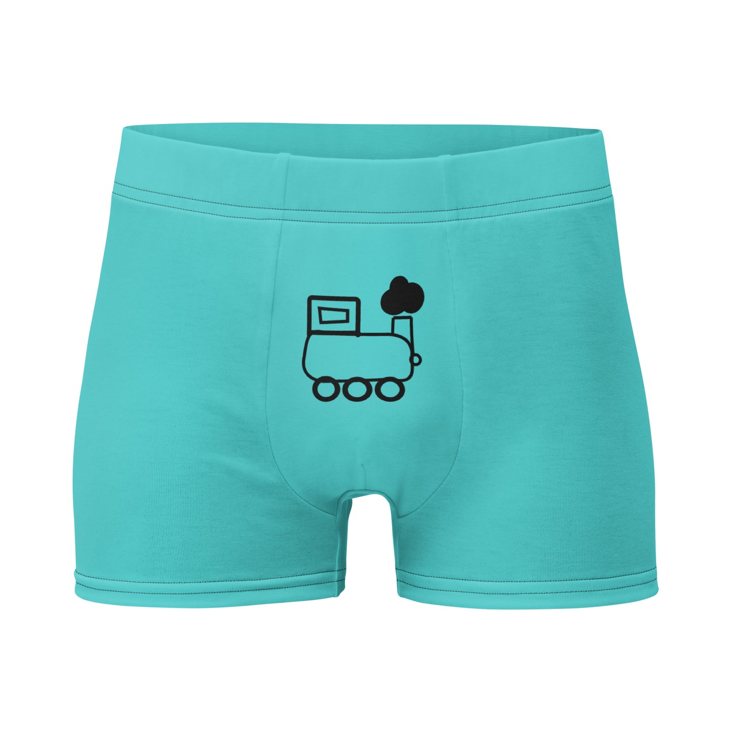 Little Engine That... Teal Boxer Briefs
