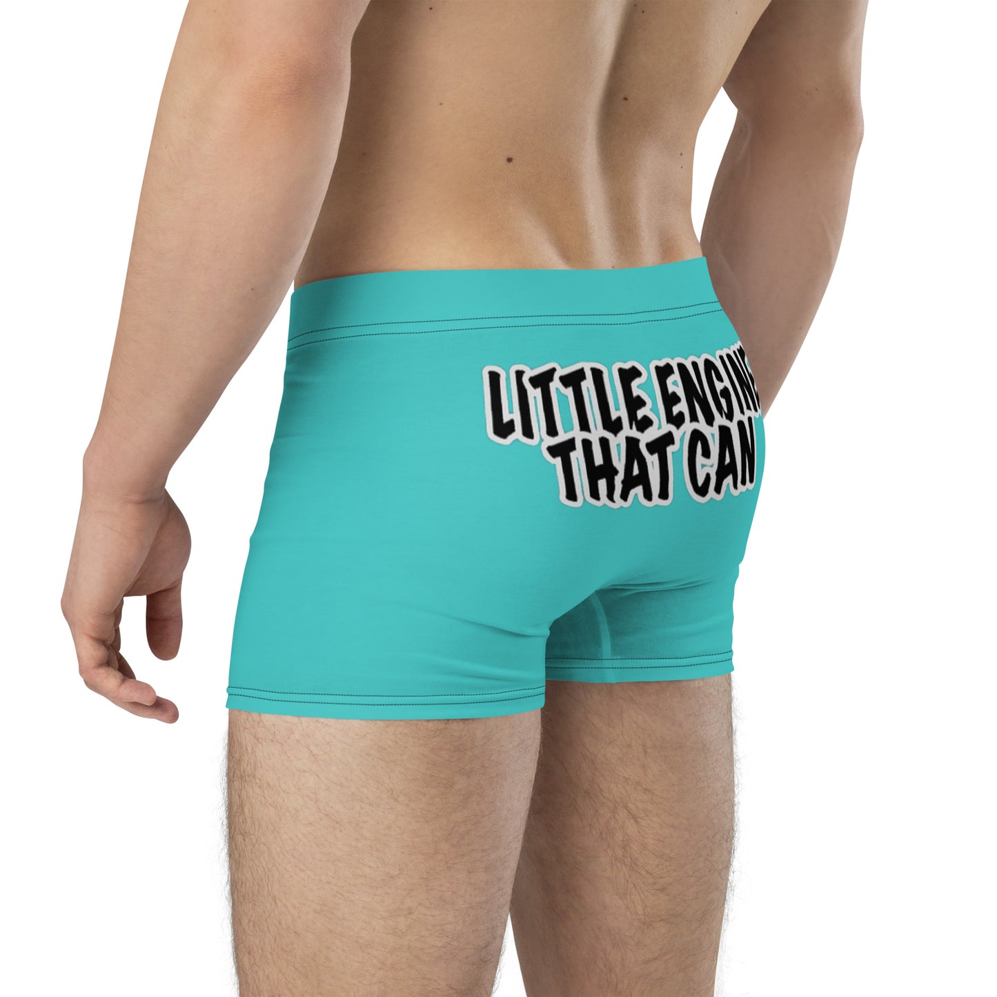 Little Engine That... Teal Boxer Briefs