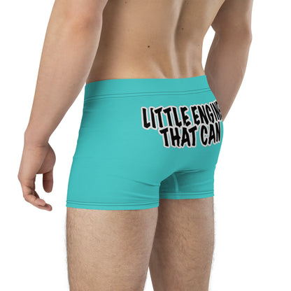 Little Engine That... Teal Boxer Briefs