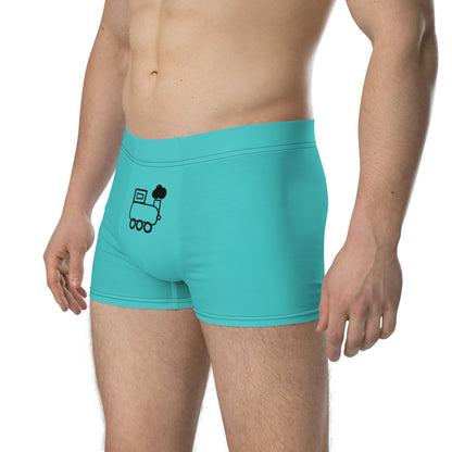 Little Engine That... Teal Boxer Briefs