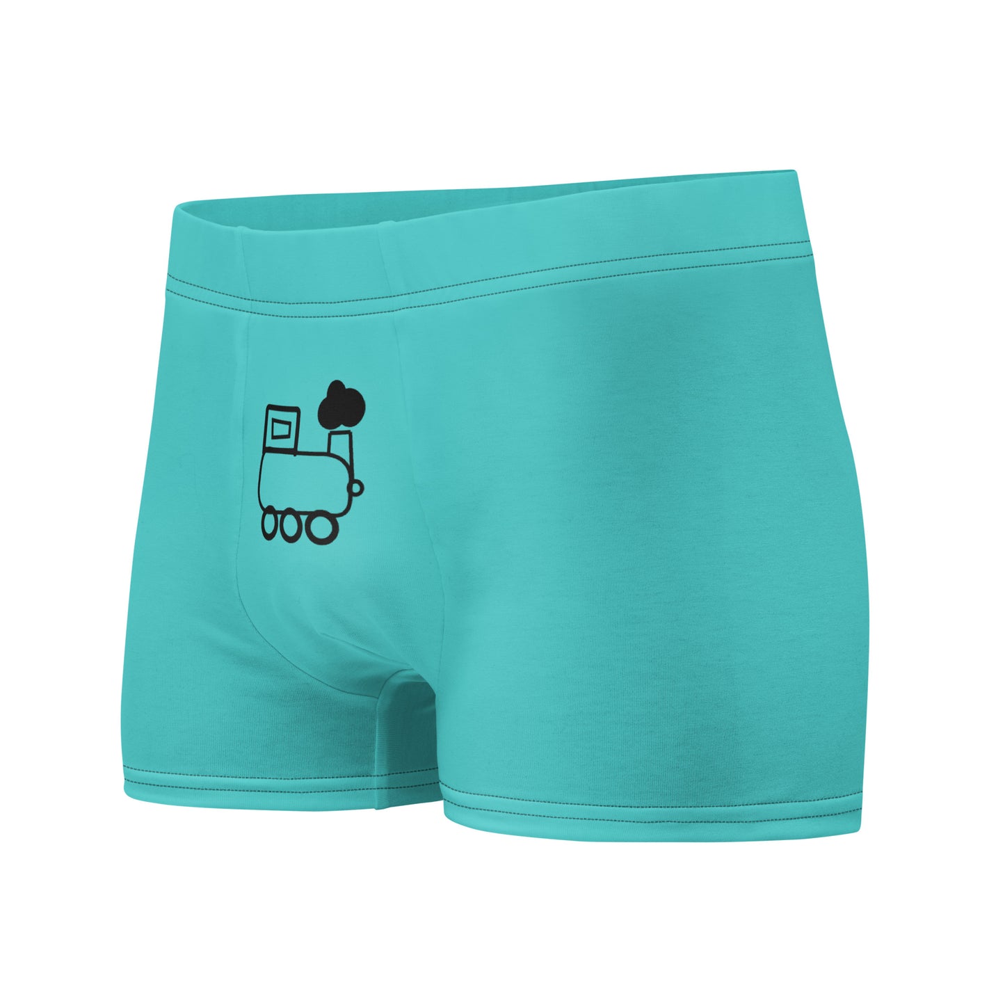 Little Engine That... Teal Boxer Briefs