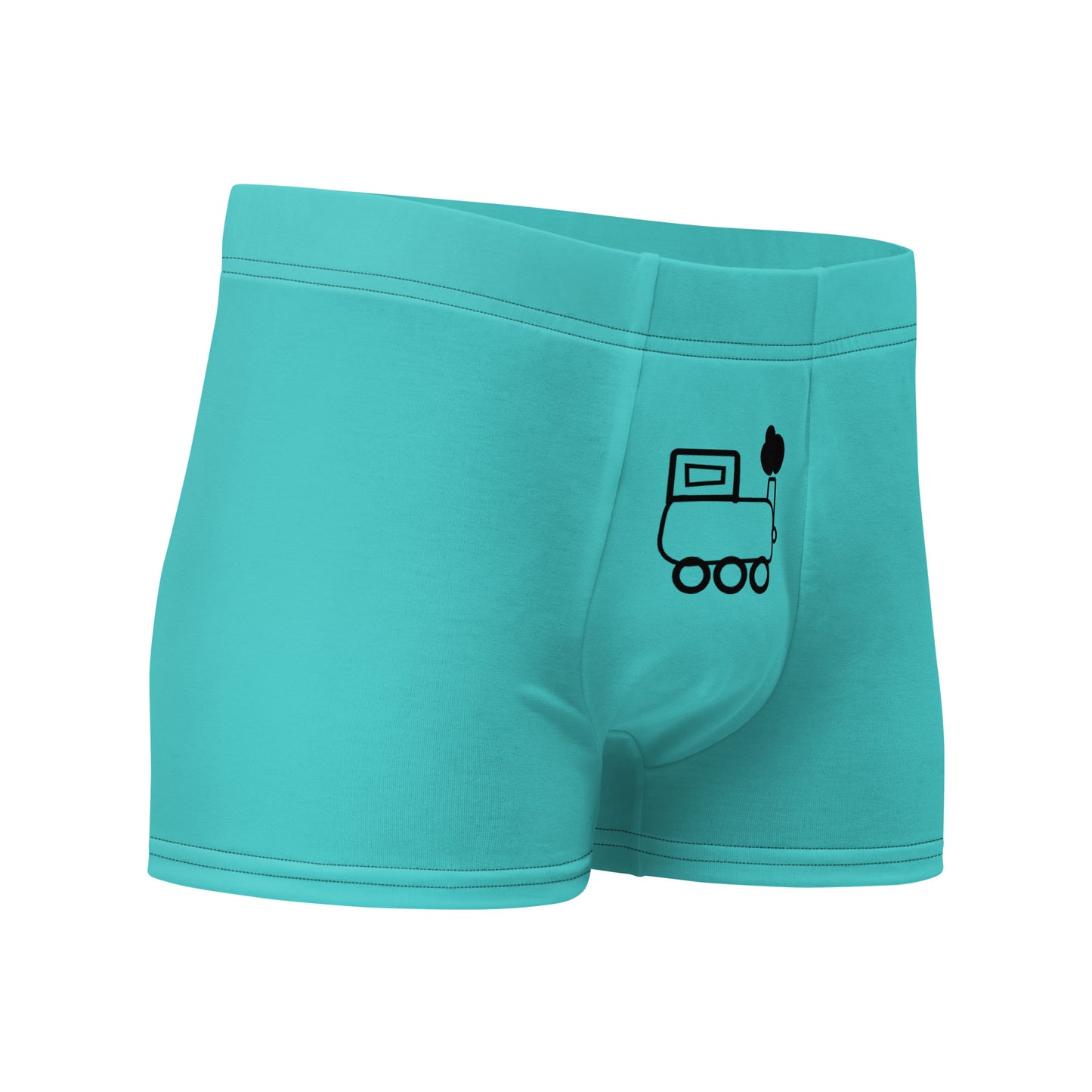 Little Engine That... Teal Boxer Briefs