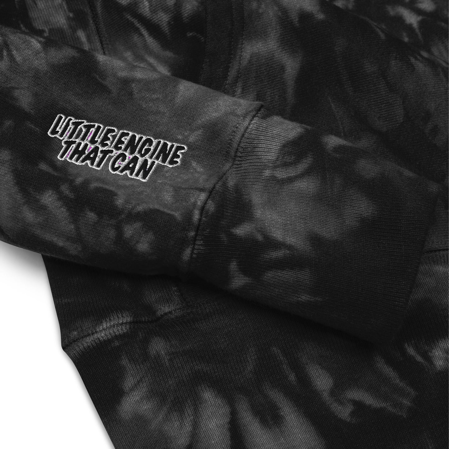 Little Engine Unisex Champion tie-dye hoodie