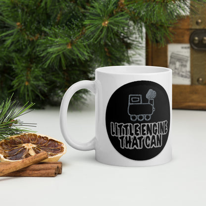 Little Engine White glossy mug